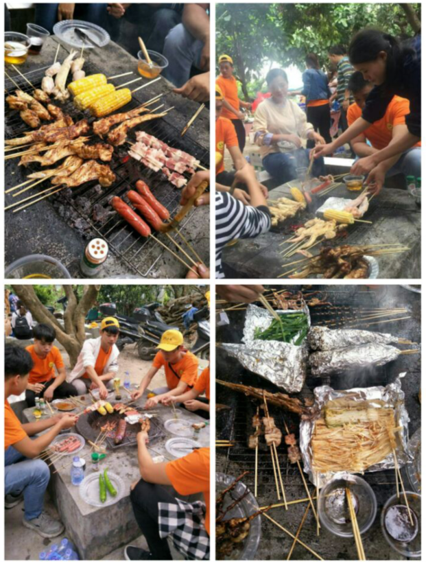 華正手板陽(yáng)光下燒烤充滿了樂(lè)趣